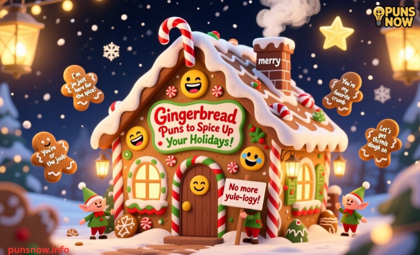 300+ Gingerbread Puns and Jokes That Are Perfect for Holidays, Crafts & Social Media 3 Christmas Gingerbread Puns