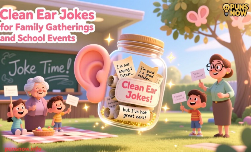 300+ Big Ear Puns and Big Ear Jokes That Are Seriously Ear Staining 4 Clean Ear Jokes for Family Gatherings and School Events