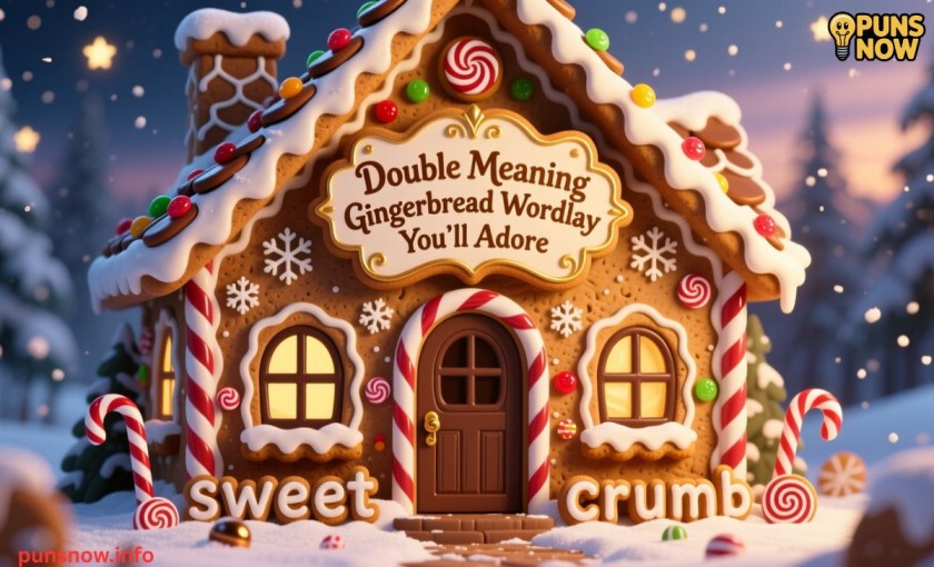 300+ Gingerbread Puns and Jokes That Are Perfect for Holidays, Crafts & Social Media 4 Double Meaning Gingerbread Wordplay