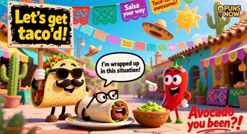 300+ Hilarious Mexican Food Puns | Funny Taco, Burrito & Salsa Jokes 1 Mexican Food Puns