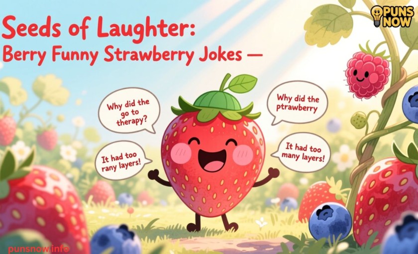 200+ Strawberry Puns and Jokes That Are Sweet, Funny, and Totally Berry 4 Seeds of Laughter: Berry Funny Strawberry Jokes