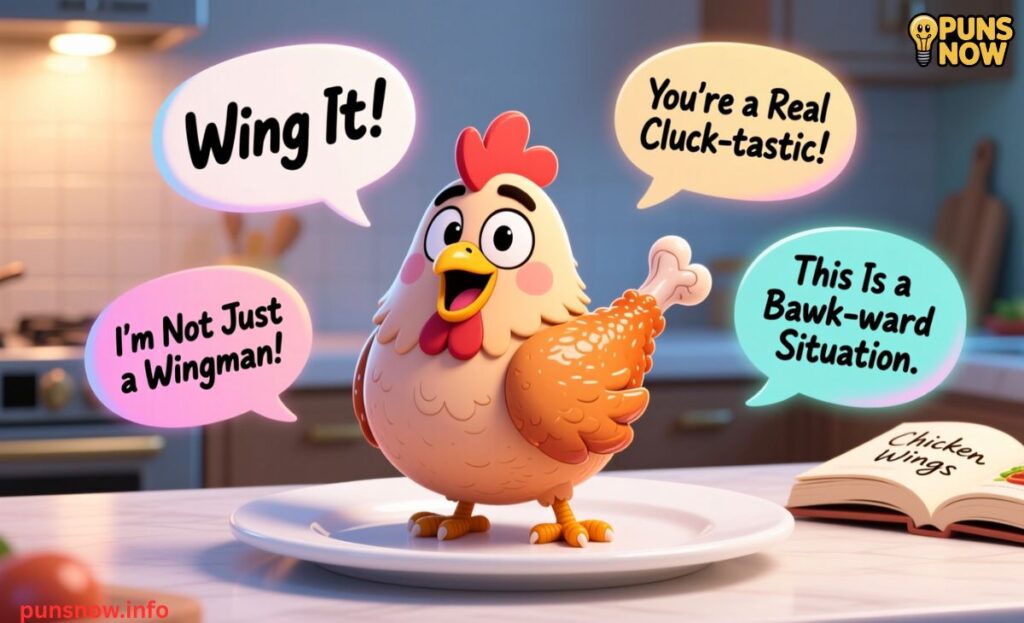 300+ Crazy Chicken Wing Puns to Flap Your Way to Laughter 5 Short and Snappy Chicken Wing Puns You Can Share Anywhere