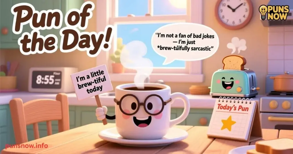 Pun of the Day: Daily Funny Puns to Brighten Your Mood 3 A Daily Dose of Pun of the Day Humor