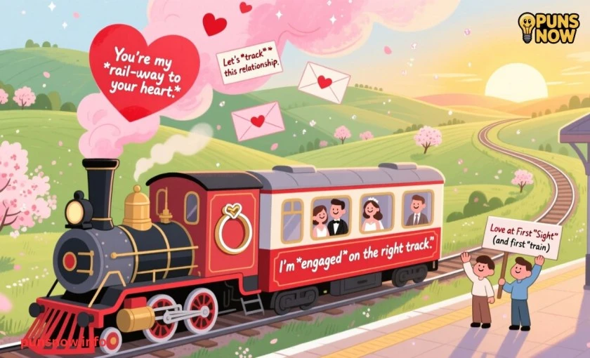 340+ Hilarious Train Puns That Will Keep You Laughing All the Way 4 Romantic Train Puns