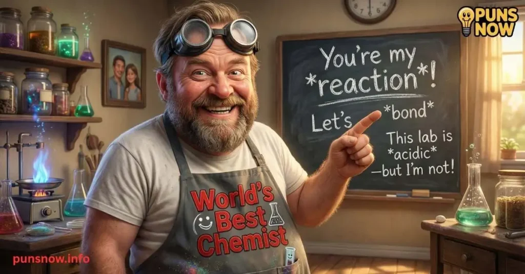 Jokes About Chemistry : 330+ Hilarious Puns That'll Get a Reaction | Best Science Humor 3 Chemistry Dad Jokes